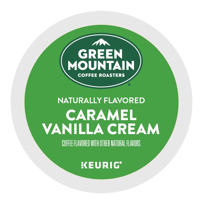 Green Mountain Coffee Roasters Caramel Vanilla Cream, Single-Serve Keurig K-Cup Pods, Flavored Light Roast Coffee, 24 Count - Image 2